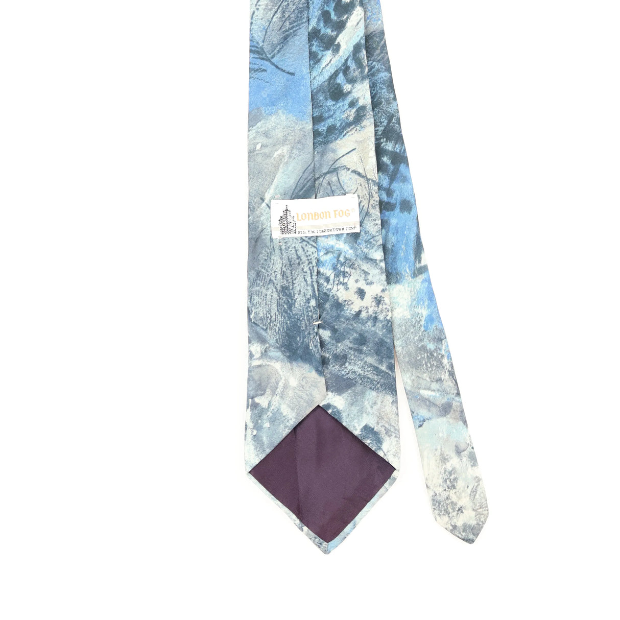 Back Detail of Vintage 1990's Abstract Patterned Tie