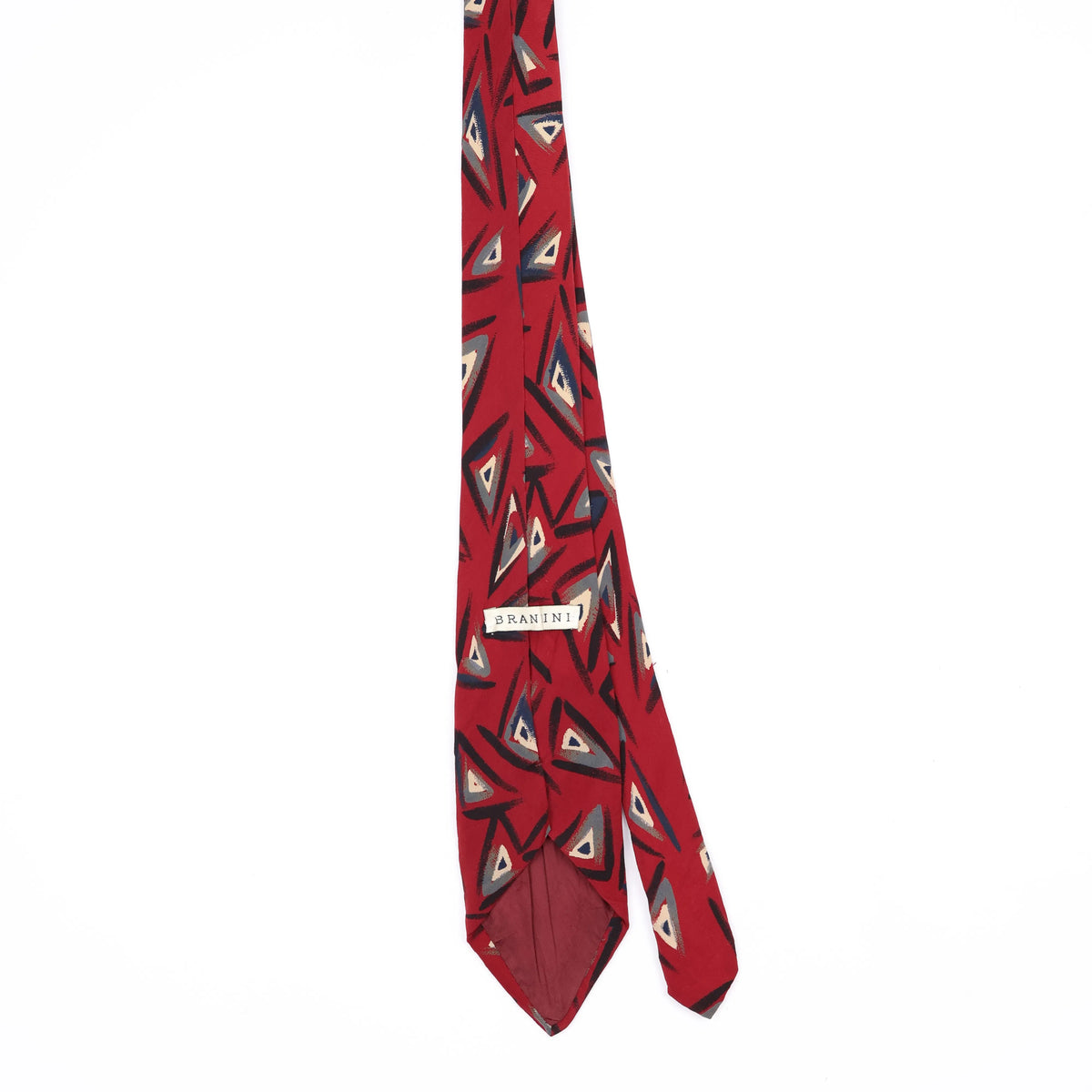 Back Back of Vintage 1990's Triangle Geometric Patterned Tie