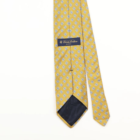 Back Detail of Vintage 1990's Brooks Brothers Geometric Patterned Tie