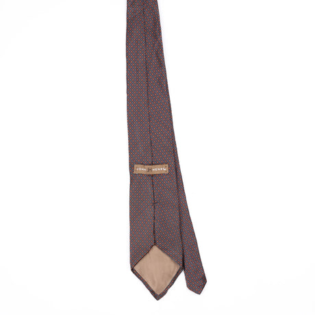 Back Back of Vintage 1990's John Henry Geometric Patterned Tie