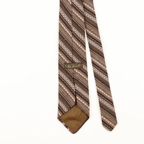 Back Detail of Vintage 1970's Striped Patterned Tie