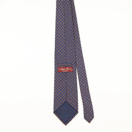 Back of Vintage 1990's Tie Rack Angelo Bosani Geometric Patterned Tie
