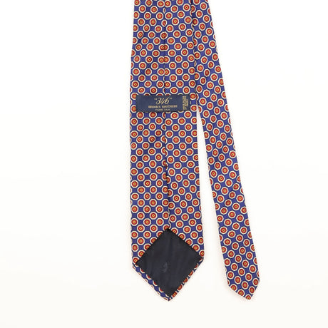 Back Detail of Vintage 1990's Brooks Brothers Geometric Patterned Tie