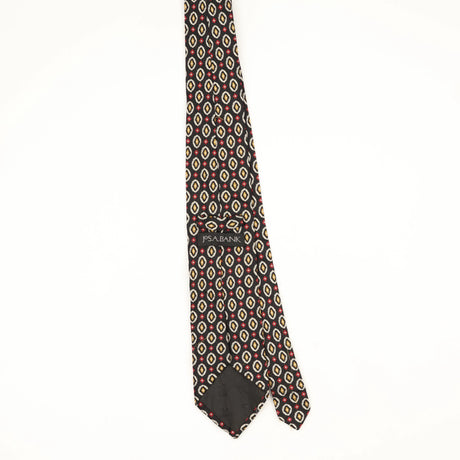 Back Back of Vintage Jos. A. Bank Geometric Patterned Tie