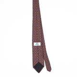 Back Back of Vintage Van Heusen Foulard Geometric Patterned Tie