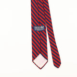 Back Detail of Vintage 1980's Striped Patterned Tie