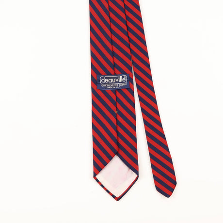 Back Detail of Vintage 1980's Striped Patterned Tie
