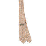 Back Back of Vintage 1990's Jos. A. Bank Medallion Geometric Patterned Tie