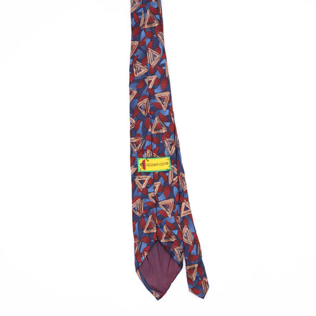 Back Back of Vintage 1990's Geometric Patterned Tie