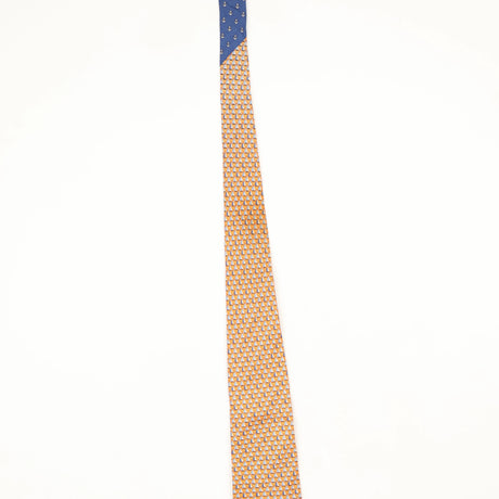 Damage of Vintage 1990's Tommy Hilfiger Sailing Boats Geometric Patterned Tie