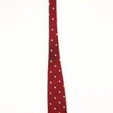 Damage of Vintage 1980's Diamonds Polka Dot Patterned Tie