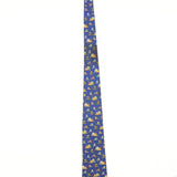 Damage of Vintage 1990's Salvatore Ferragamo Tiger Geometric Patterned Tie