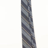 Damage Detail of Vintage 1980's Repp Striped Patterned Tie
