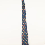 Damage of Vintage 1990's Olive Geometric Patterned Tie