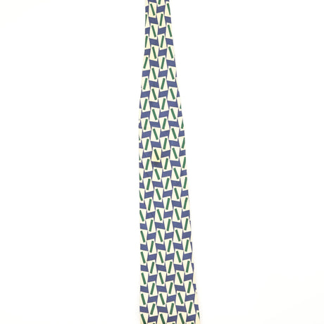 Damage of Vintage 1990's Pierre Cardin Geometric Patterned Tie