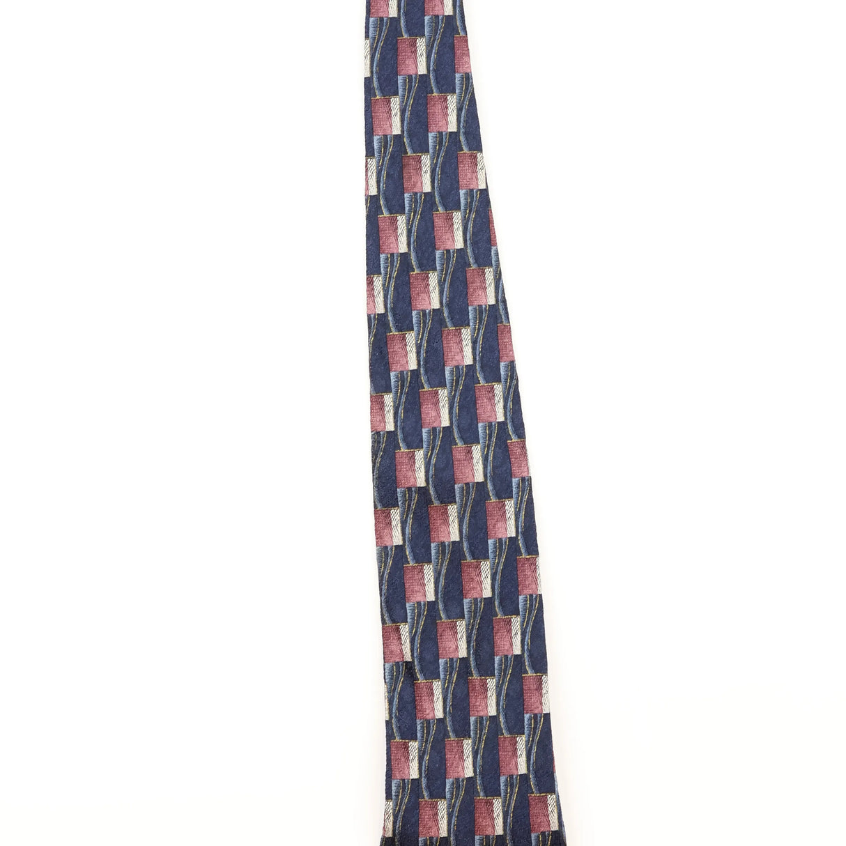 Damage Detail of Vintage 1990's Pierre Cardin Geometric Patterned Tie