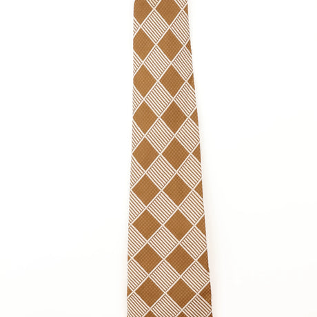 Damage Detail of Vintage Sears Plaids & Checks Patterned Tie