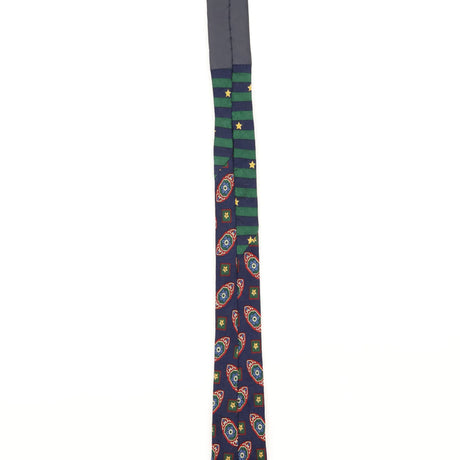 Damage Detail of Vintage 1990's Tommy Hilfiger Geometric Patterned Tie