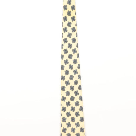 Damage Detail of Vintage Geometric Patterned Tie