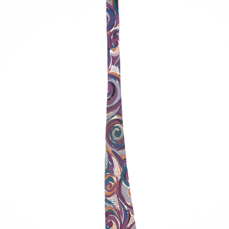 Damage of Vintage 1990's Swirl Abstract Patterned Tie