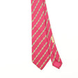Front Front Detail of Vintage 1990's Hermès Chain Link Striped Patterned Tie