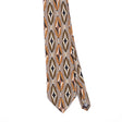 Front Front Detail of Vintage 1990's Cambridge Classics Geometric Patterned Tie