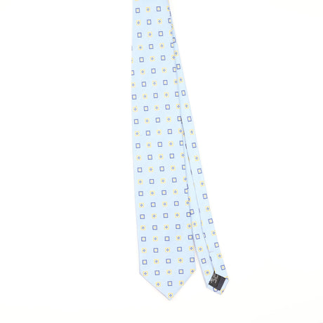 Front of Vintage 1990's Harrods Geometric Patterned Tie