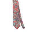 Front Front Detail of Vintage 1990's Floral Patterned Tie