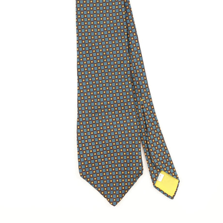 Front Detail of Vintage 1980's Geometric Patterned Tie