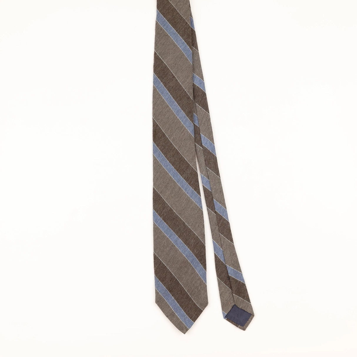 Front of Vintage 1980's Striped Patterned Tie