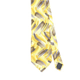 Front Front Detail of Vintage 1990's Jerry Garcia Duck Worm Alarm Abstract Patterned Tie
