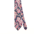 Front Detail of Vintage 1990's Stafford Paisley Patterned Tie