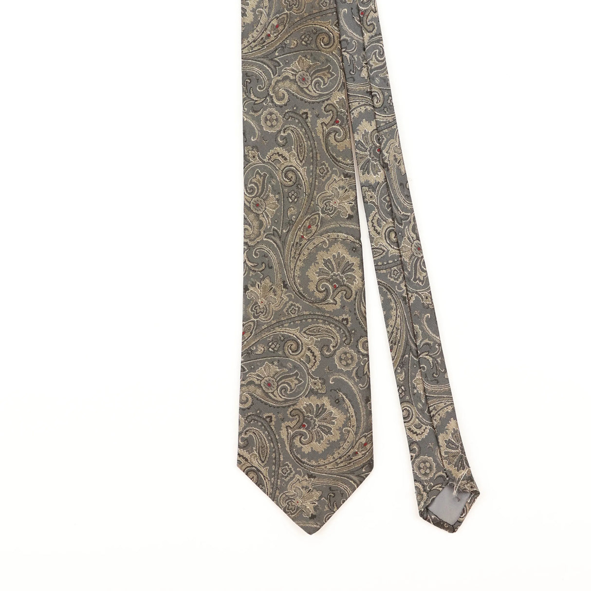 Front Detail of Vintage 1990's Abstract Patterned Tie