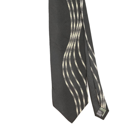 Front Detail of Vintage Giorgio Brutini Waves Abstract Patterned Tie