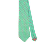 Front Front Detail of Vintage 1990's Tie Rack Angelo Bosani Geometric Patterned Tie