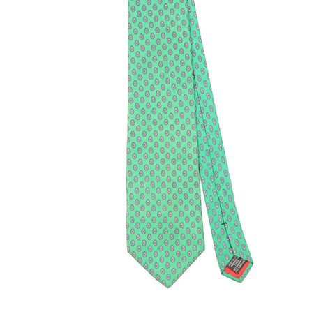 Front Front Detail of Vintage 1990's Tie Rack Angelo Bosani Geometric Patterned Tie