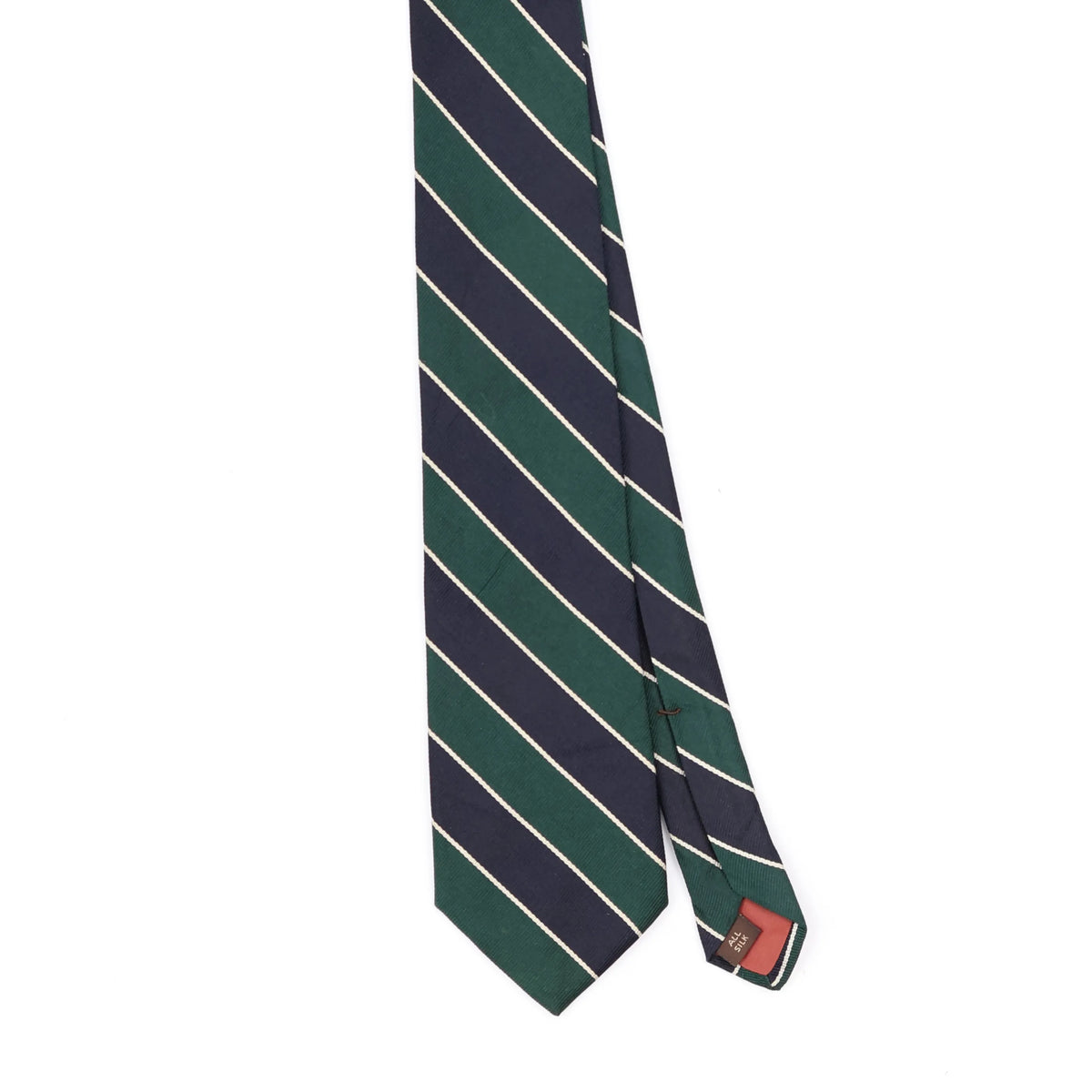 Front Front Detail of Vintage 1990's Striped Patterned Tie