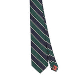 Front Front Detail of Vintage 1990's Striped Patterned Tie