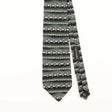 Front Detail of Vintage 1990's Zylos Geometric Patterned Tie
