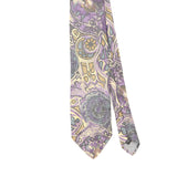 Front Front Detail of Vintage 1990's Isaco Abstract Patterned Tie