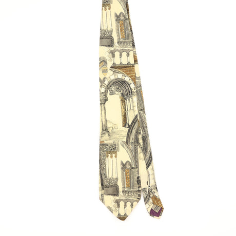 Front of Vintage 1990's Structure Abstract Patterned Tie