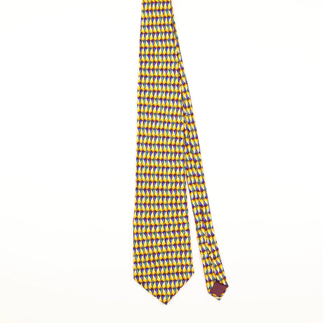 Front of Vintage 1990's Stonehenge Geometric Patterned Tie