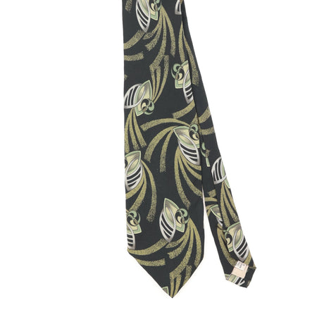 Front Front Detail of Vintage 1990's Abstract Patterned Tie