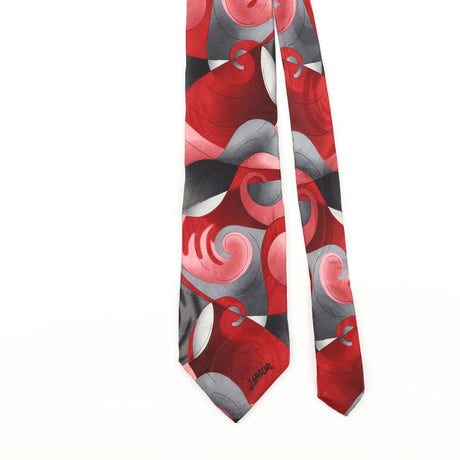 Front Detail of Vintage Jerry Garcia Abstract Patterned Tie