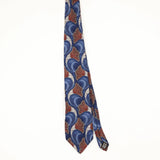 Front Front of Vintage 1990's Evan Picone Shells Abstract Patterned Tie