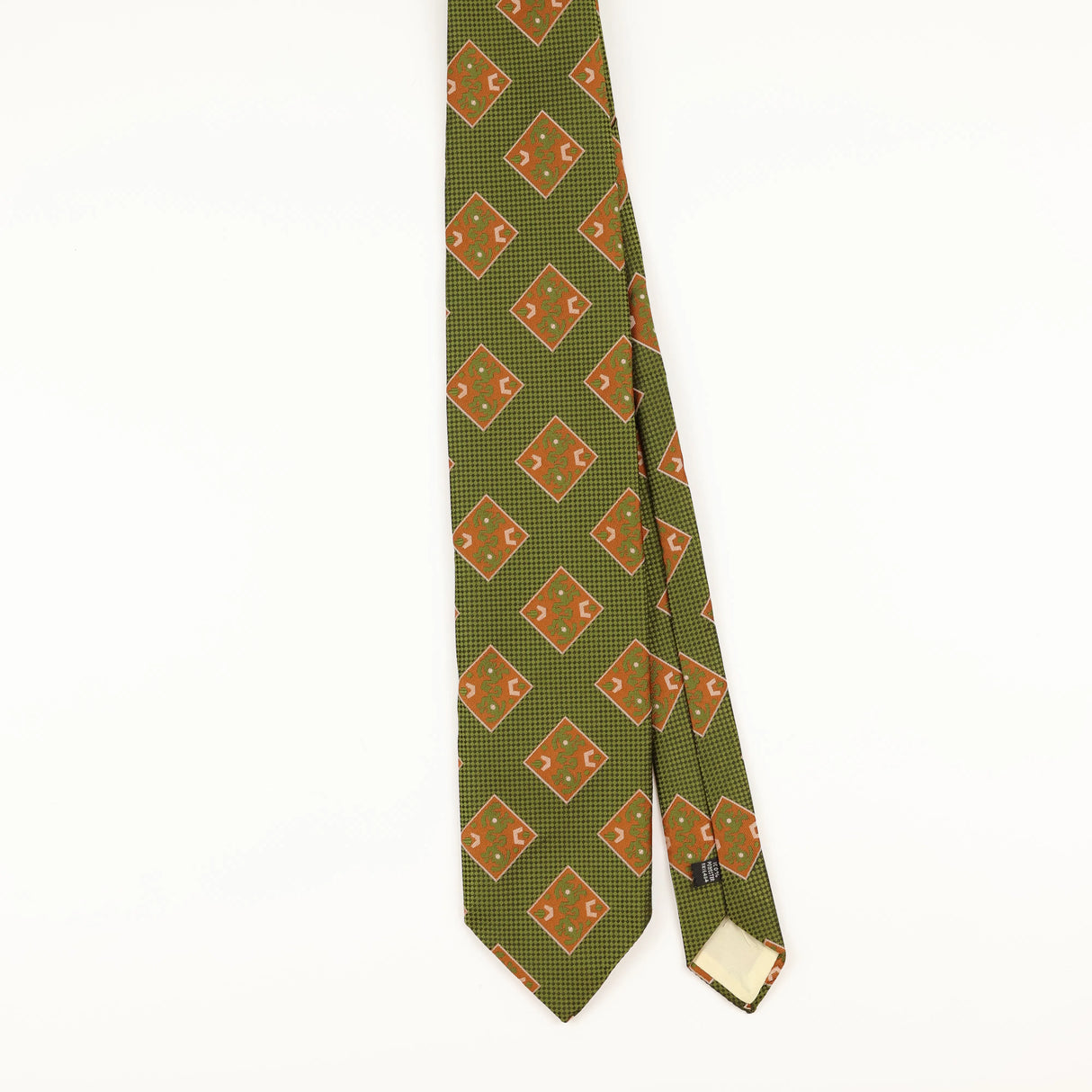 Front of Vintage 1980's Sears Geometric Patterned Tie