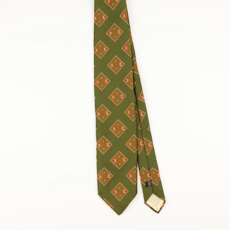Front of Vintage 1980's Sears Geometric Patterned Tie