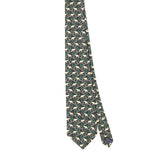 Front of Vintage 1990's Elephant Geometric Patterned Tie