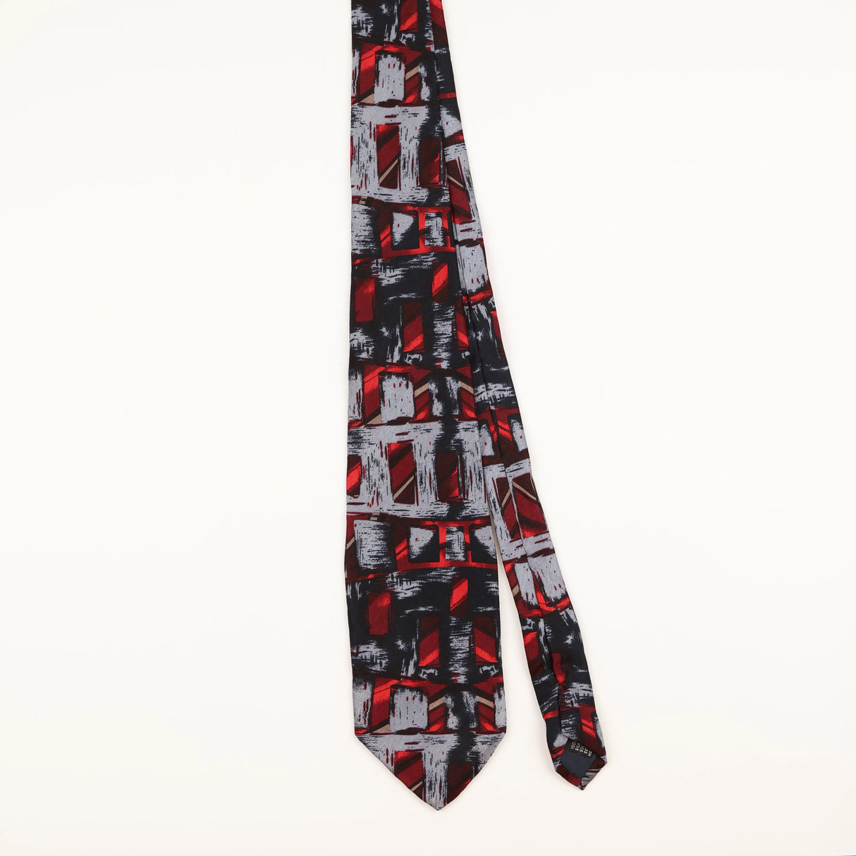 Front of Vintage 1990's Abstract Patterned Tie