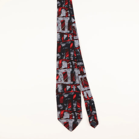 Front of Vintage 1990's Abstract Patterned Tie